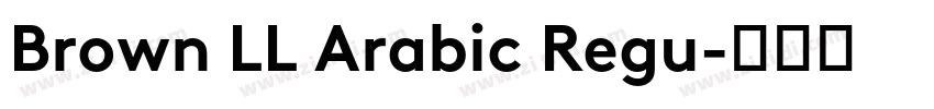 Brown LL Arabic Regu字体转换